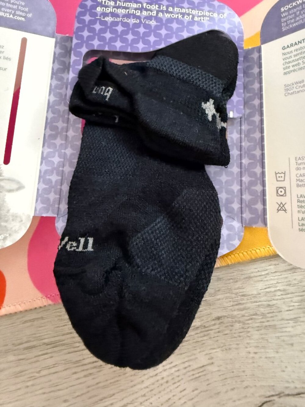 SockWell Women's Bunion Relief Micro | Bunion Relief Socks S/M NEW black - Picture 4 of 6
